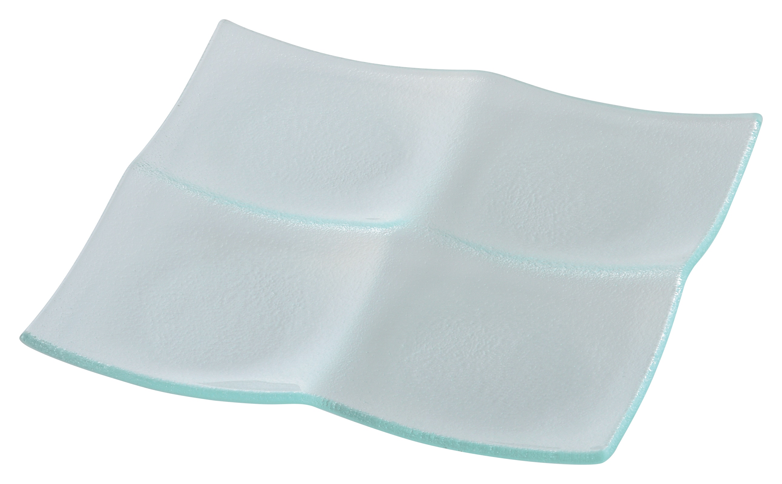 山万 シーニュ クリア 19.5cm4菜皿 1個(ご注文単位1個)【直送品】