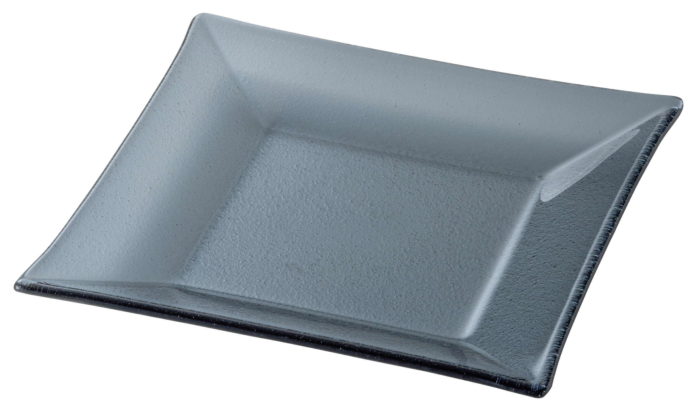 山万 シーニュ スモーク 19cmスクエアープレート 1個(ご注文単位1個)【直送品】