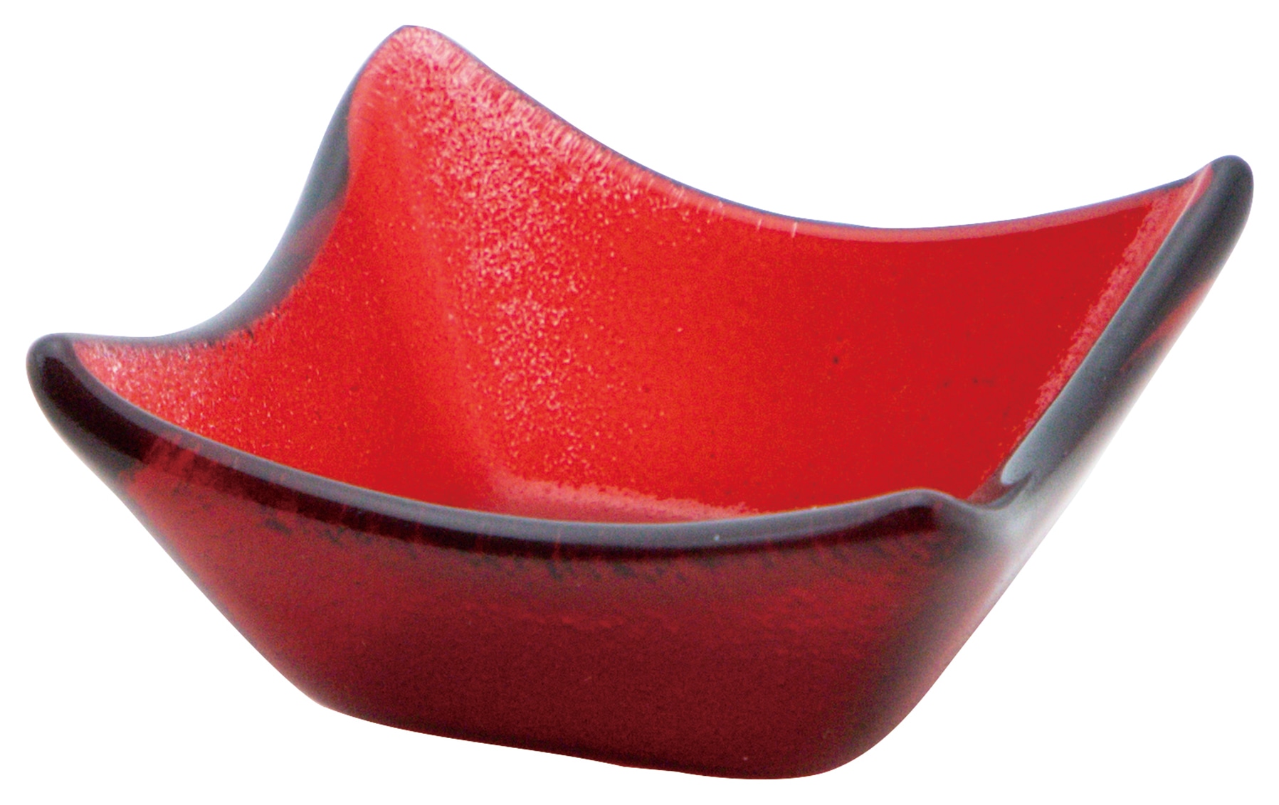 山万 レッド　6.5cm角ボウル 1個（ご注文単位1個）【直送品】