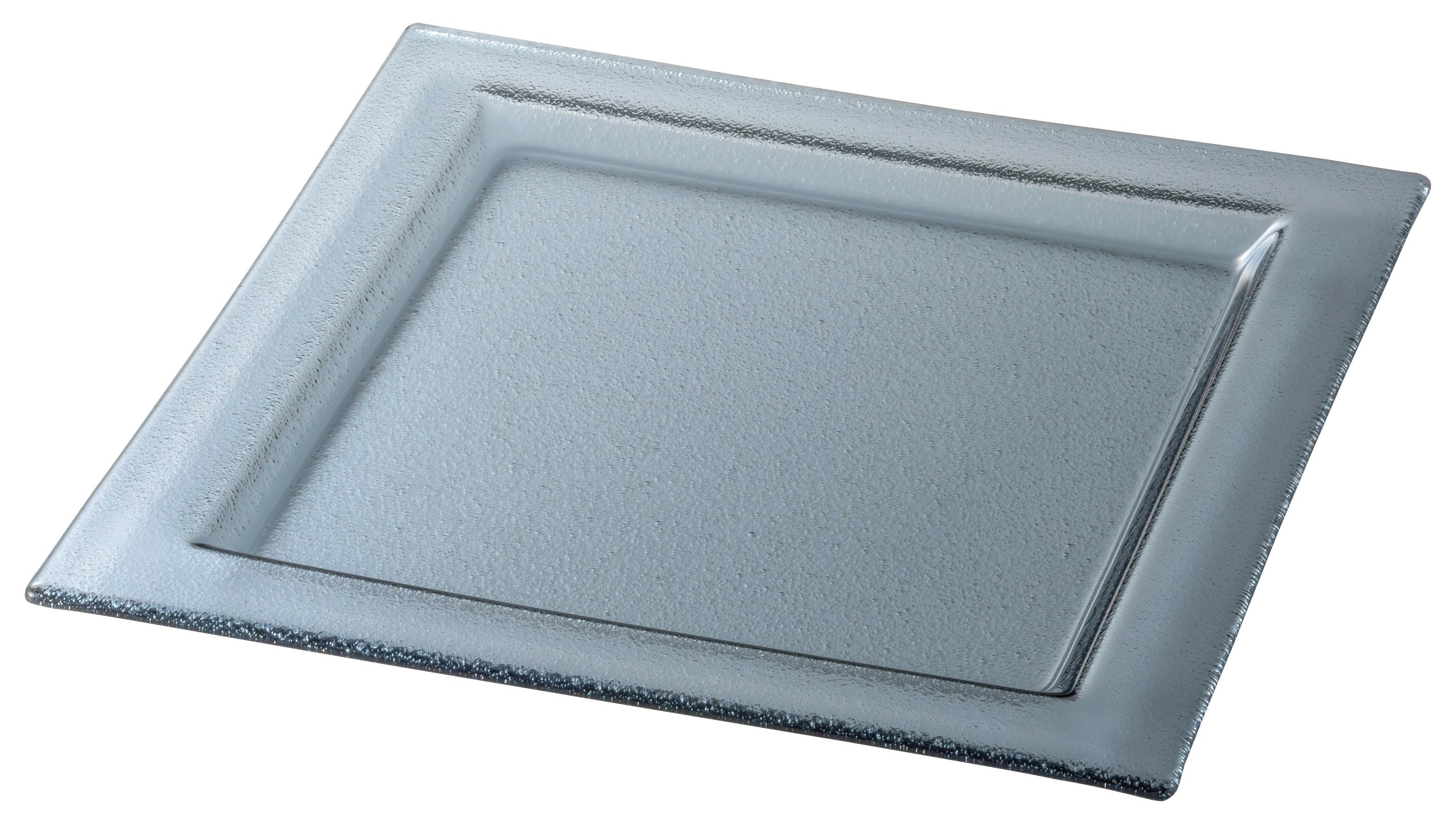 山万 シーニュ　スモーク　24.5cmスクエアーリムプレート 1個（ご注文単位1個）【直送品】