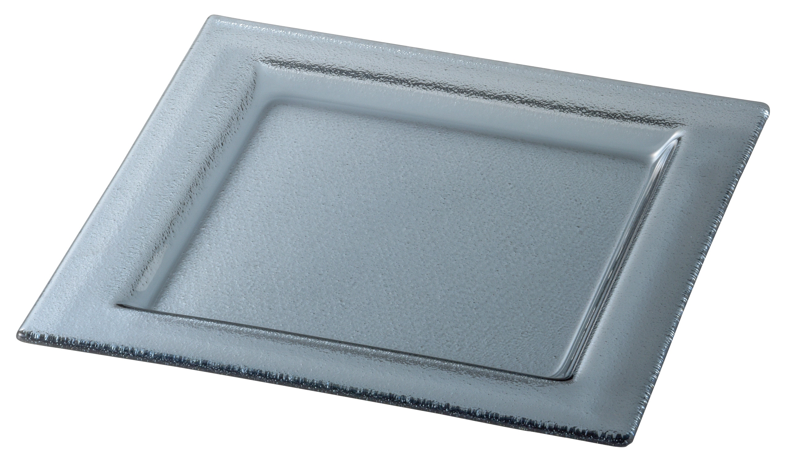 山万 シーニュ　スモーク　19.5cmスクエアーリムプレート 1個（ご注文単位1個）【直送品】