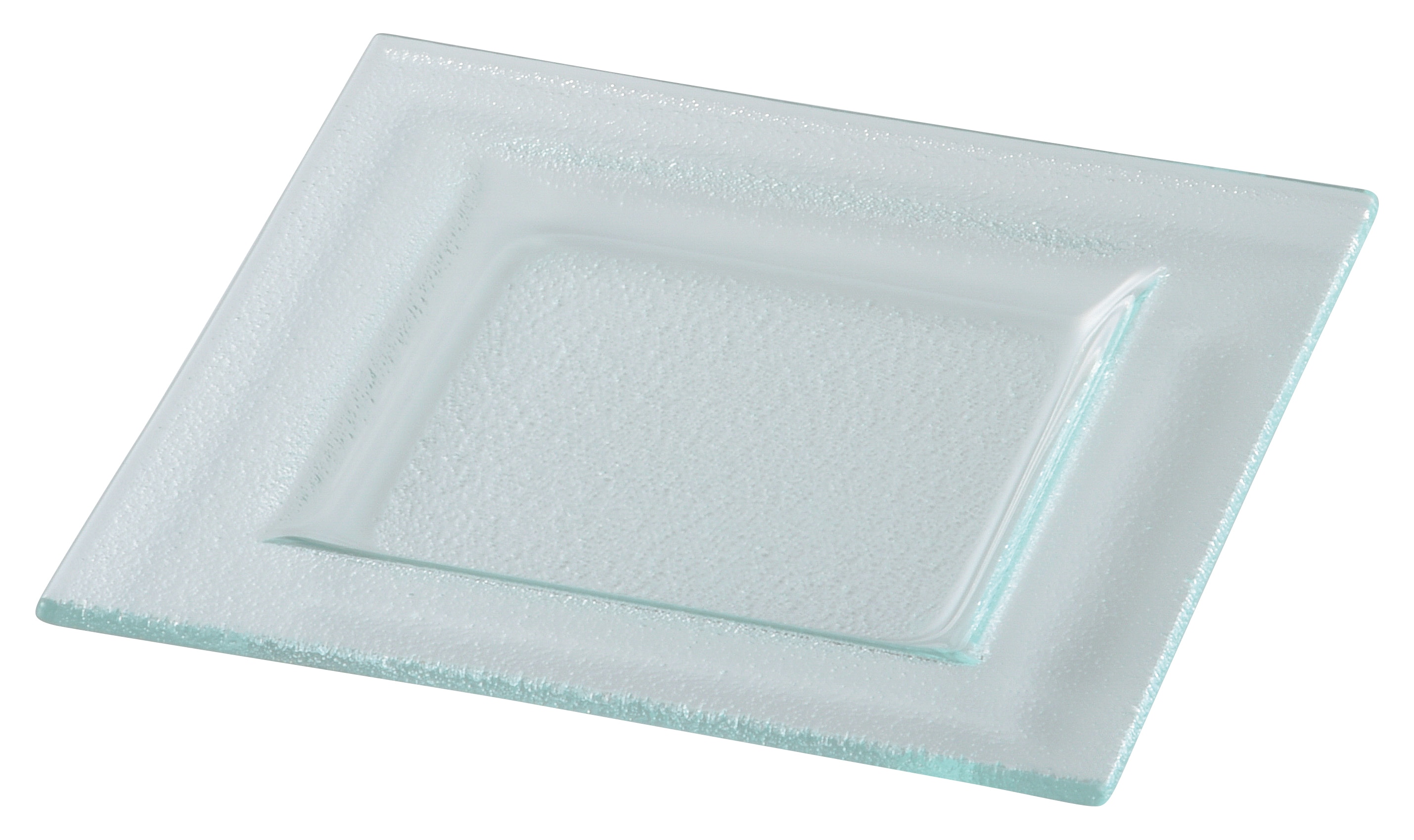 山万 シーニュ　クリア　14.5cmスクエアーリムプレート 1個（ご注文単位1個）【直送品】