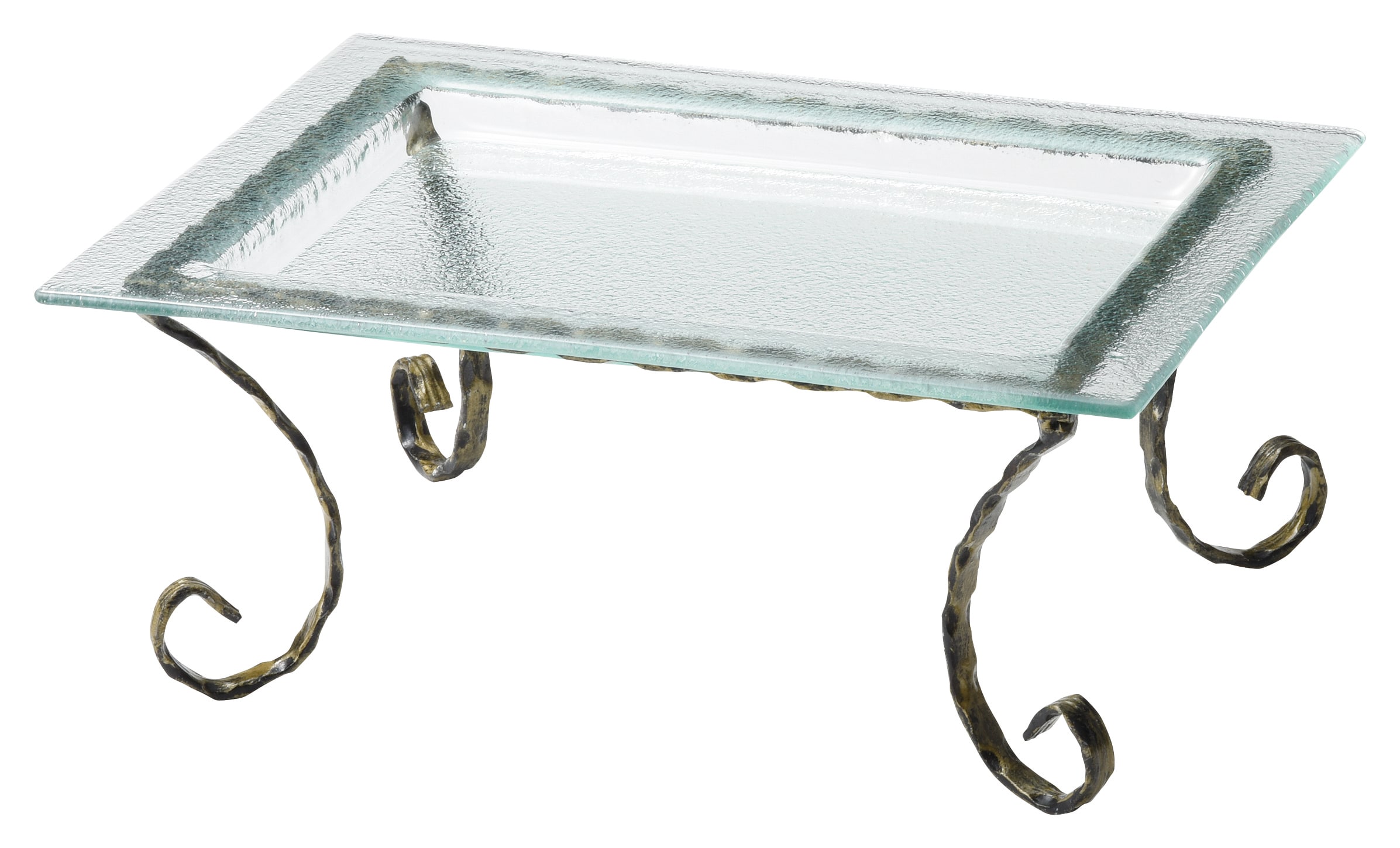 山万 クリア　40cmビュッフェスタンド 1個（ご注文単位1個）【直送品】