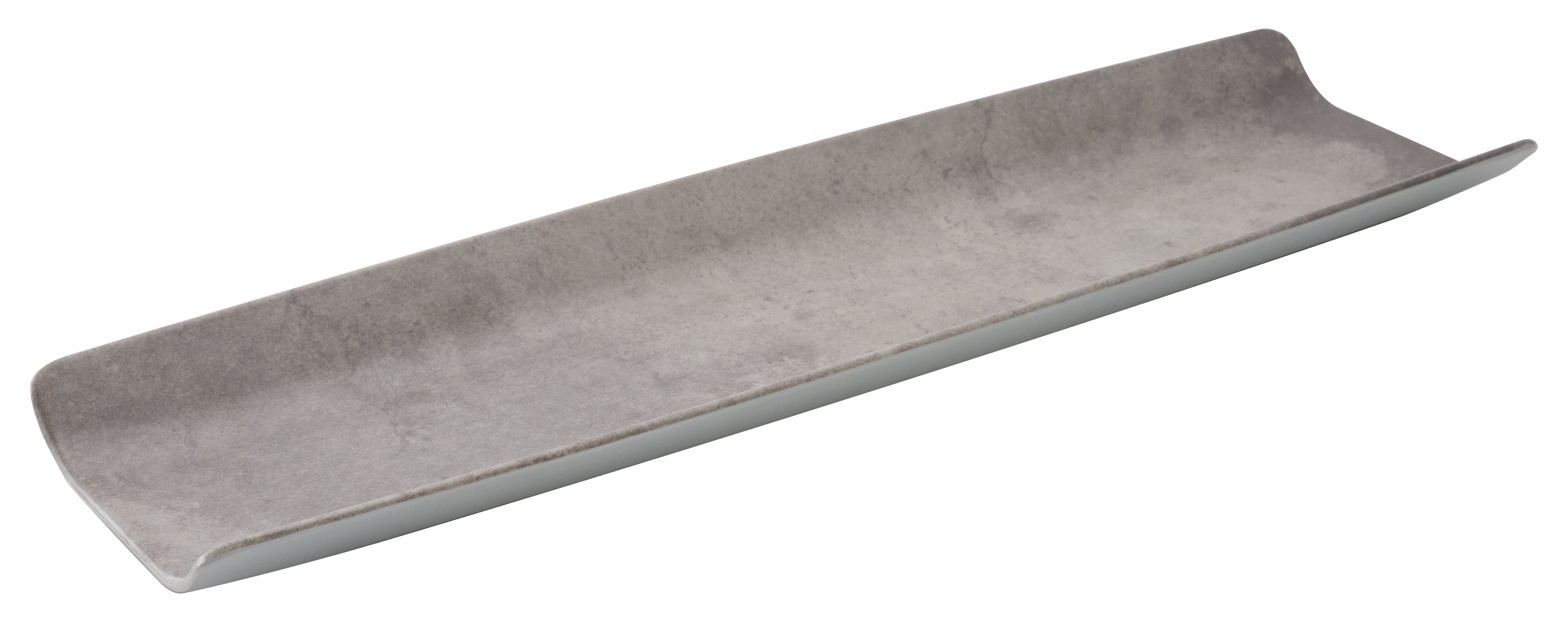 山万 メラミン ロイヤルグレー 53cm細長角トレイ 1個(ご注文単位1個)【直送品】