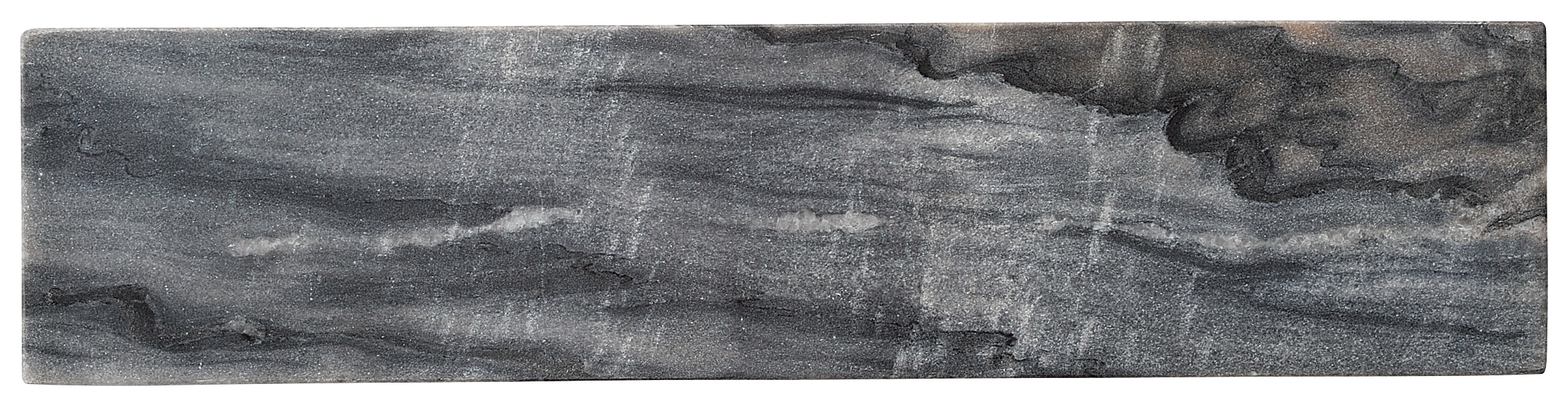 山万 グレーマーブル　38cmナロープレート 1個（ご注文単位1個）【直送品】