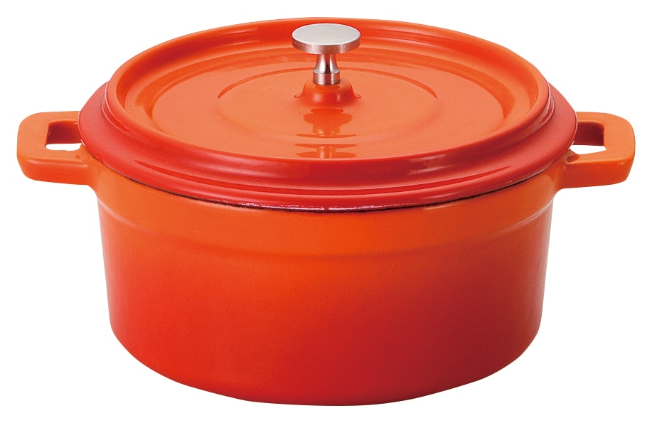 山万 18cmココット　ベイクオレンジ 1個（ご注文単位1個）【直送品】