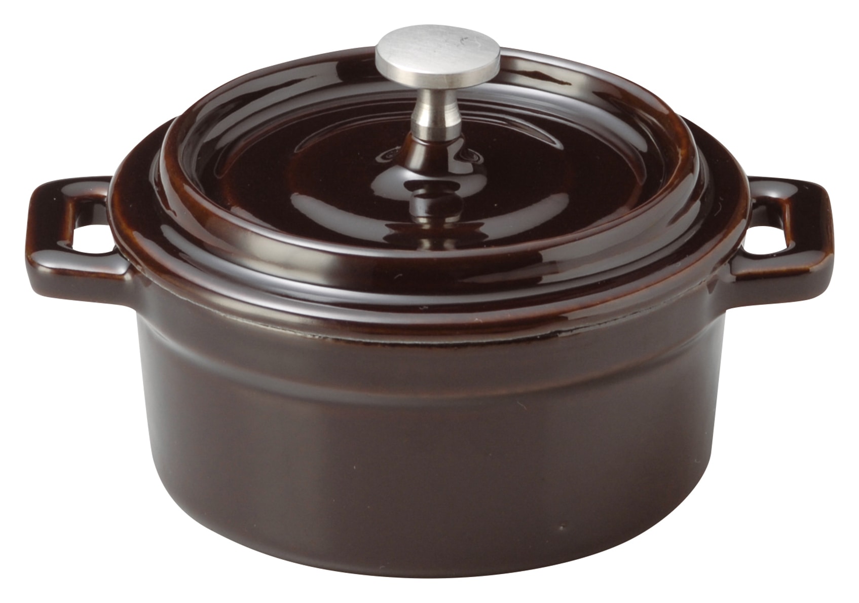 山万 13cmココット ブラウン 1個(ご注文単位1個)【直送品】