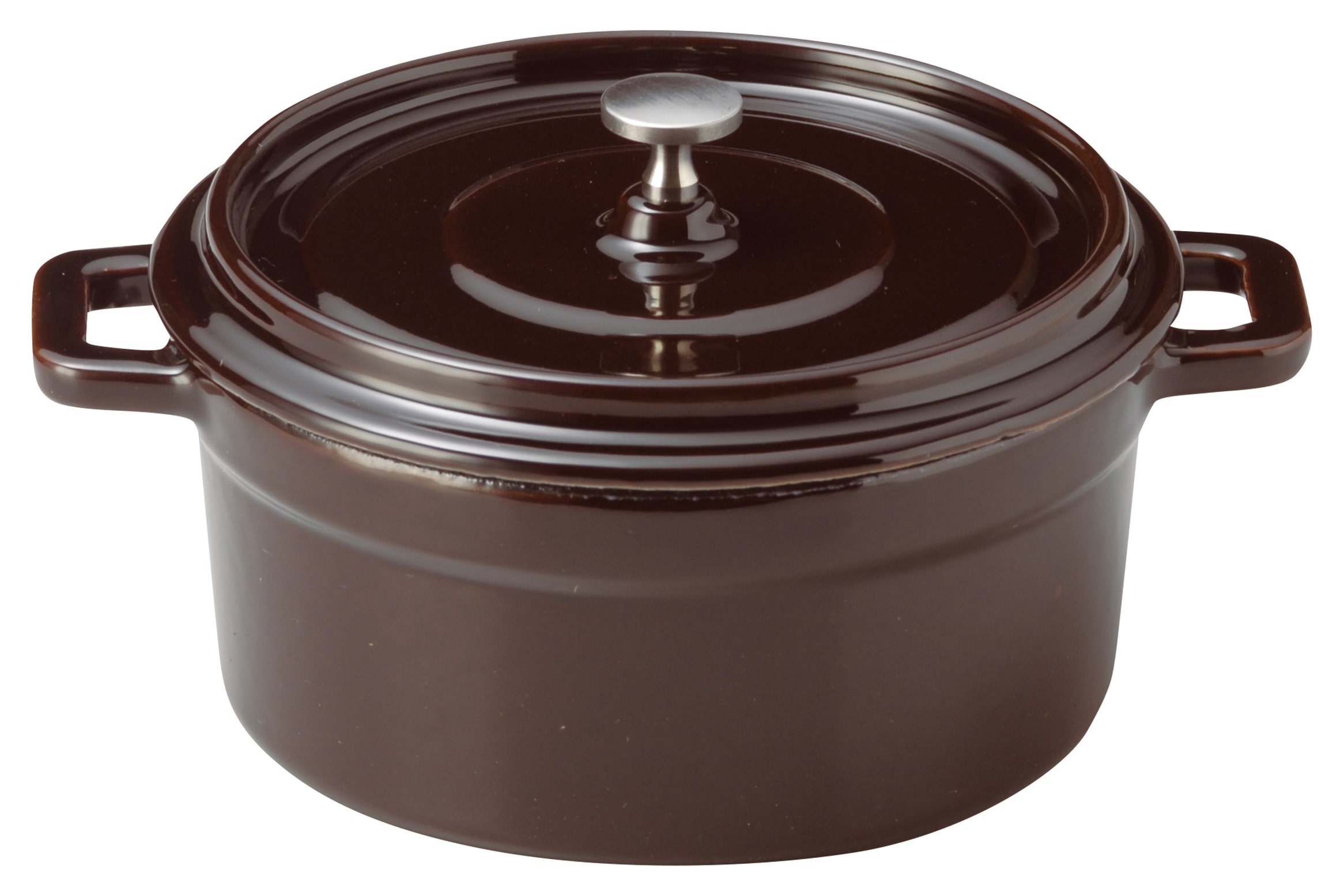 山万 18cmココット ブラウン 1個(ご注文単位1個)【直送品】