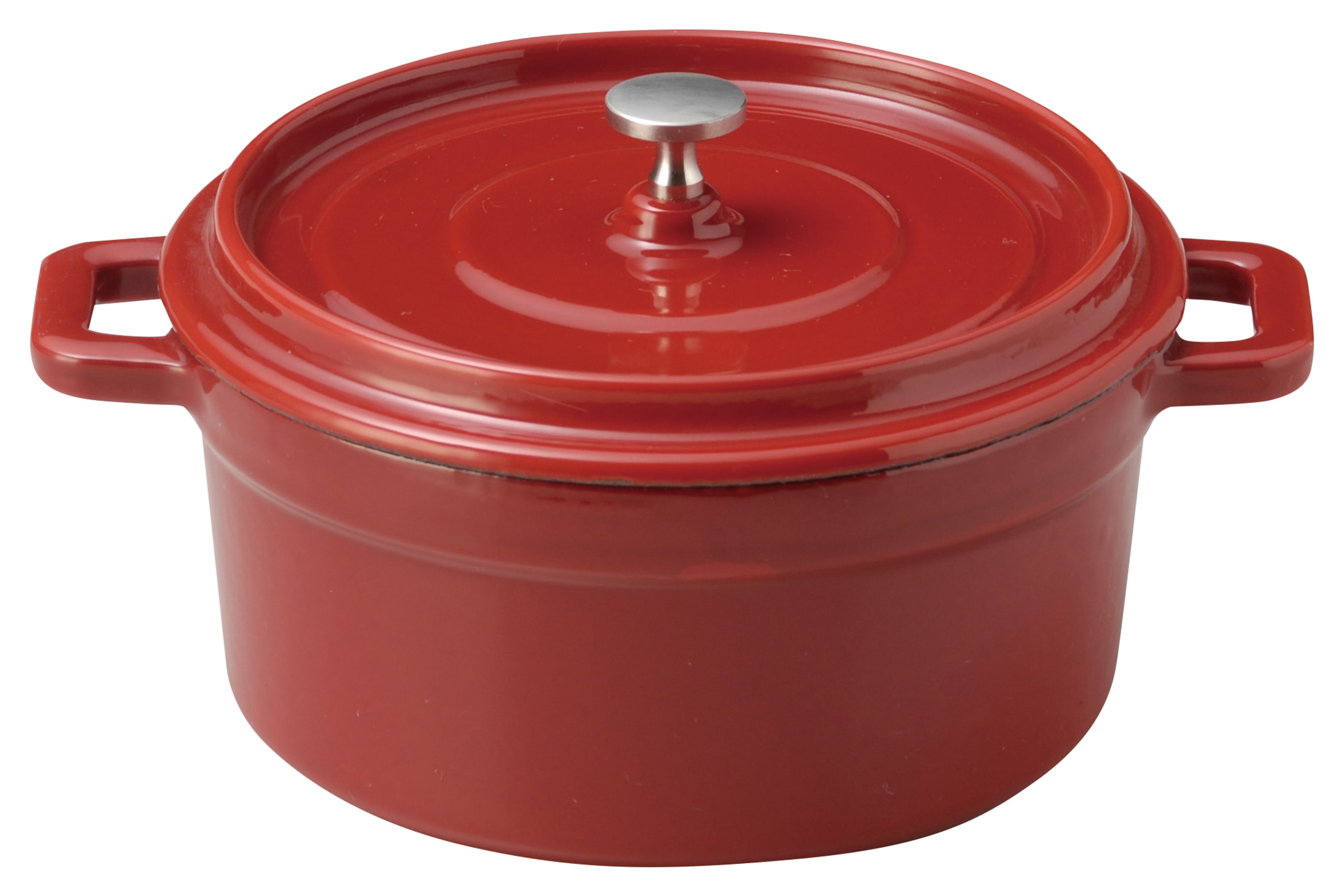 山万 18cmココット　レッド 1個（ご注文単位1個）【直送品】