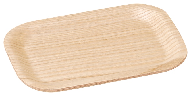 山万 ウィローウッド 24cm長角トレー 1個(ご注文単位1個)【直送品】