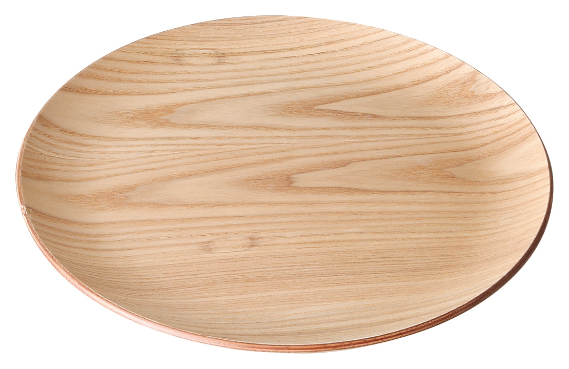 山万 ウィローウッド 30cm丸トレー 1個(ご注文単位1個)【直送品】