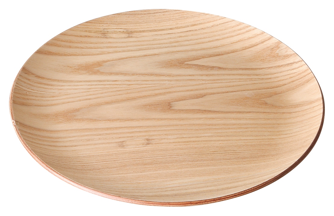 山万 ウィローウッド 25cm丸トレー 1個(ご注文単位1個)【直送品】