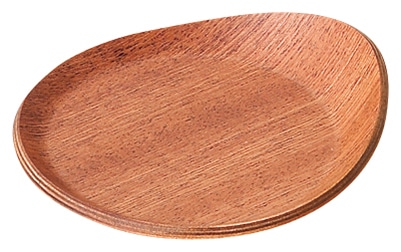 山万 レッドマホガニー　耳付コースター　大 1個（ご注文単位1個）【直送品】