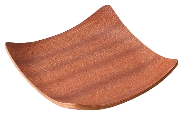 山万 レッドマホガニー　正角コースター 1個（ご注文単位1個）【直送品】