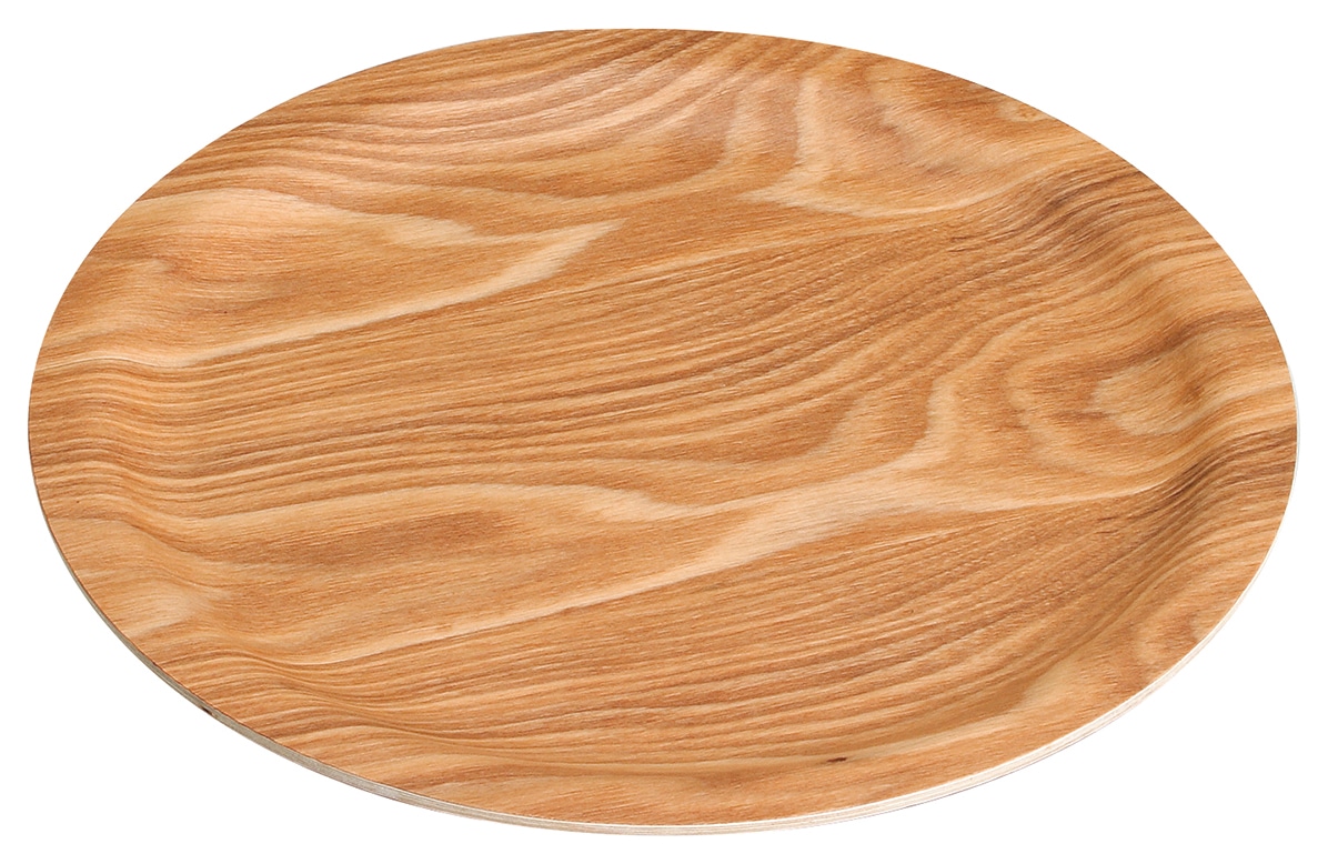 山万 ウィローウッド ノンスリップ 丸トレー 1個(ご注文単位1個)【直送品】