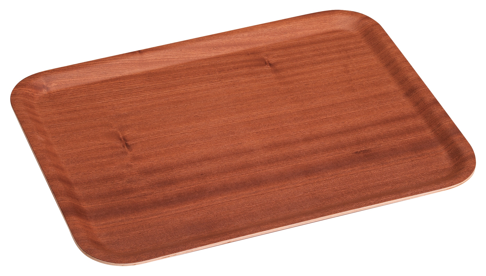 山万 レッドマホガニー　ノンスリップ　43cm長角トレー 1個（ご注文単位1個）【直送品】