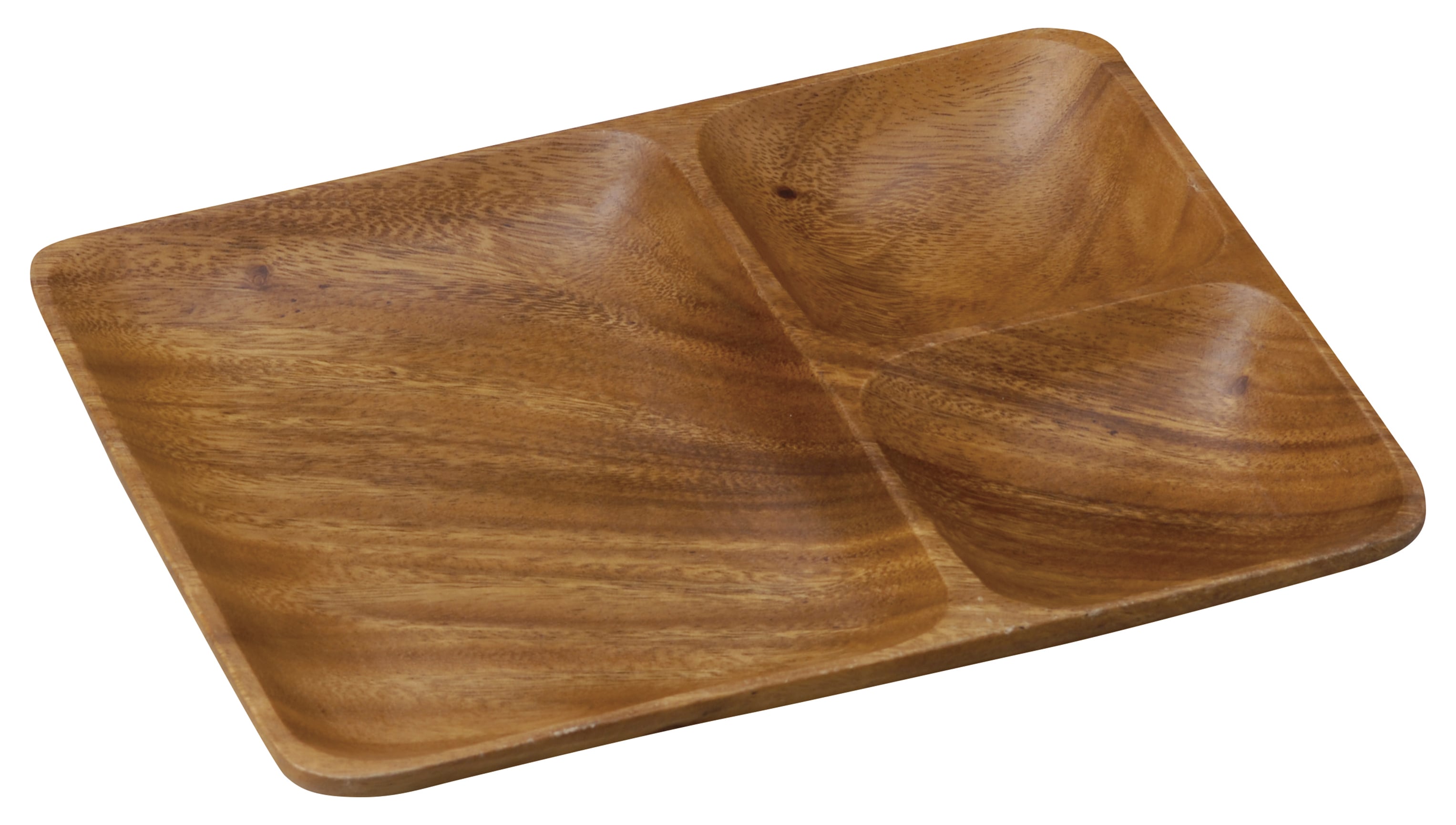 山万 アカシア　3つ仕切り角長 1個（ご注文単位1個）【直送品】