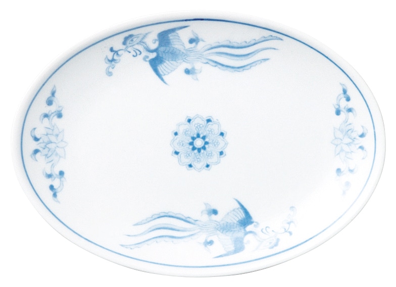 山万 鳳凰 8”プラター 1個(ご注文単位1個)【直送品】