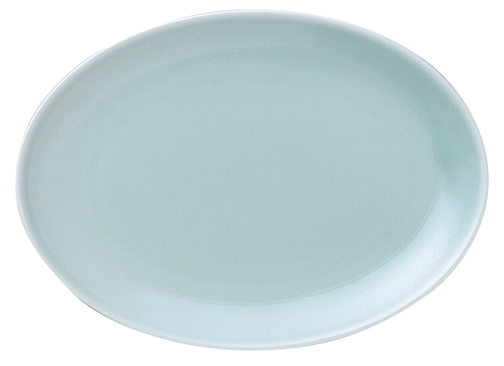 山万 青彩(水面) 9”プラター 1個(ご注文単位1個)【直送品】