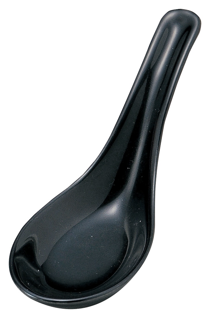 山万 黒　レンゲ 1個（ご注文単位1個）【直送品】