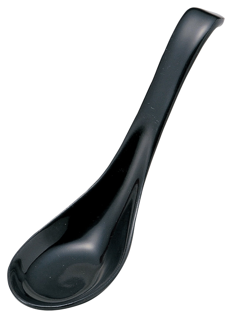 山万 黒　雑炊ロングスプーン 1個（ご注文単位1個）【直送品】