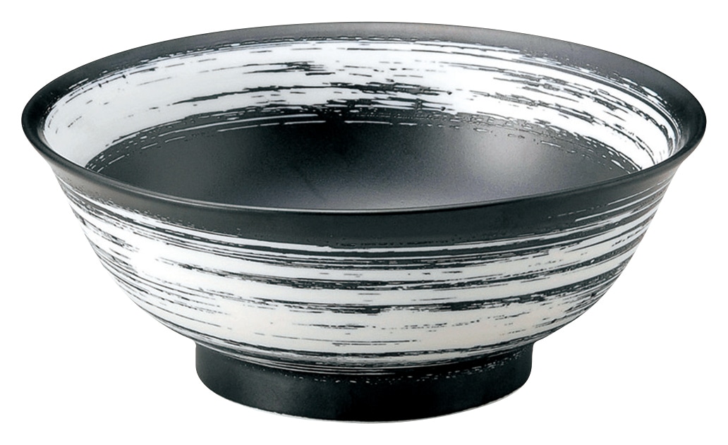 山万 白刷毛　6.8高台丼 1個（ご注文単位1個）【直送品】