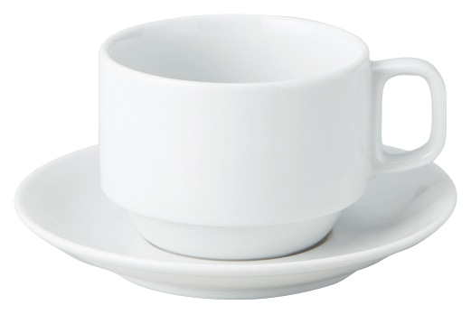 山万 アーバンホワイト　スタック角手カップ ※カップ単品のみ 1個（ご注文単位1個）【直送品】