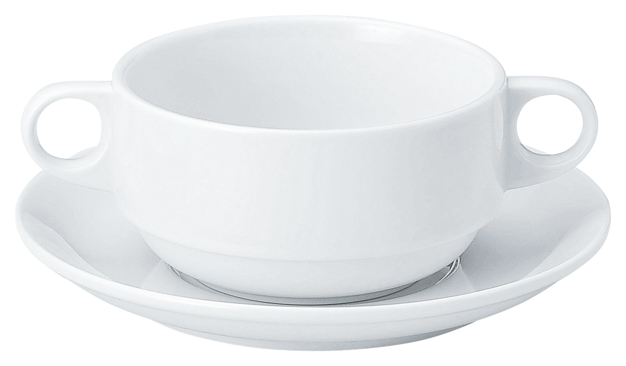 山万 アーバンホワイト　スタック両手スープカップ 1個（ご注文単位1個）【直送品】