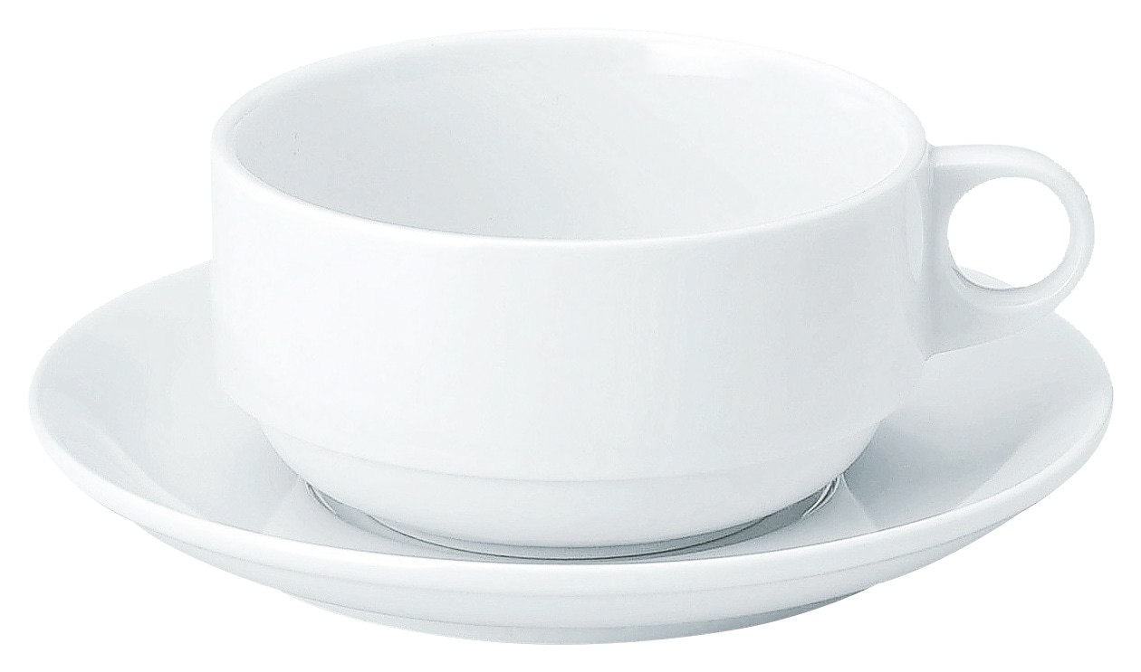 山万 アーバンホワイト　スタックスープカップソーサー 1個※ソーサー単品のみ（ご注文単位1個）【直送品】