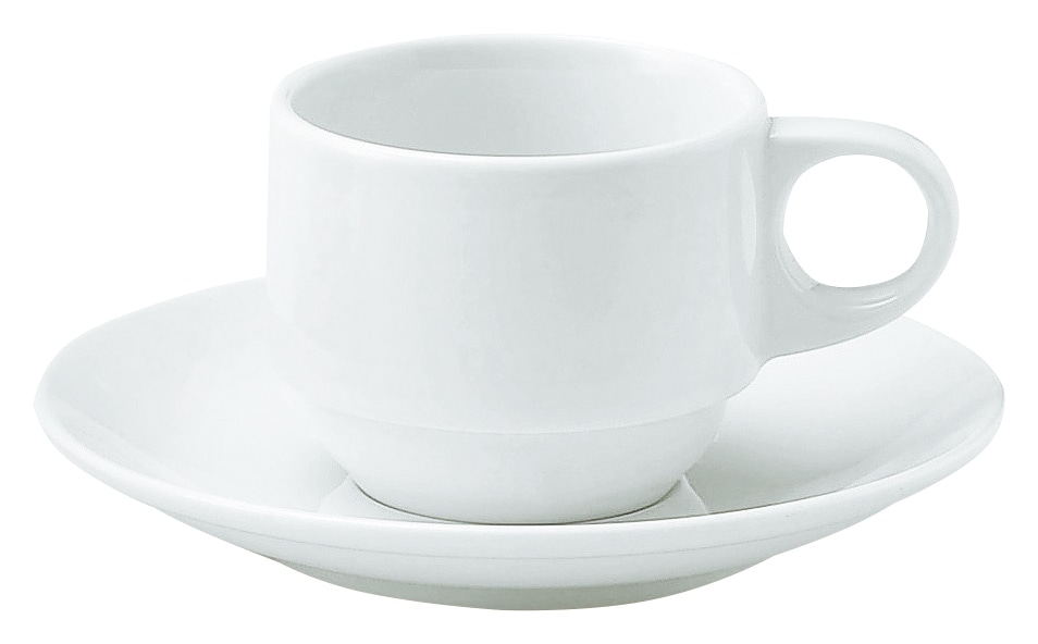 山万 アーバンホワイト　スタックエスプレッソソーサー ※ソーサー単品のみ 1個（ご注文単位1個）【直送品】