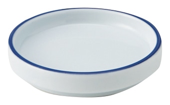山万 青白呉須ライン　3.0薬味皿 1個（ご注文単位1個）【直送品】