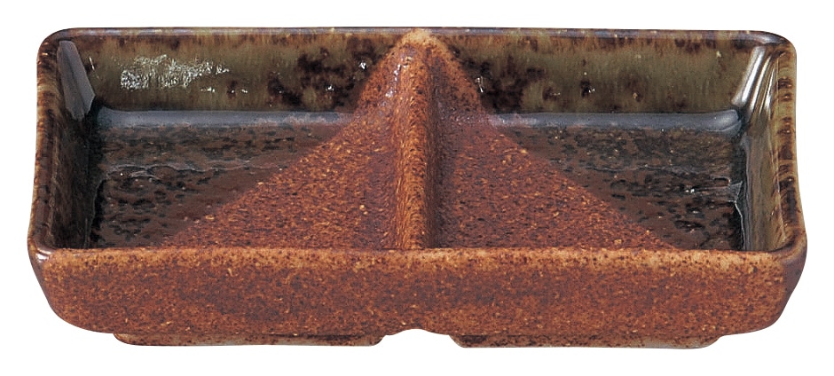 山万 美濃伊賀 スタック2連皿 1個(ご注文単位1個)【直送品】