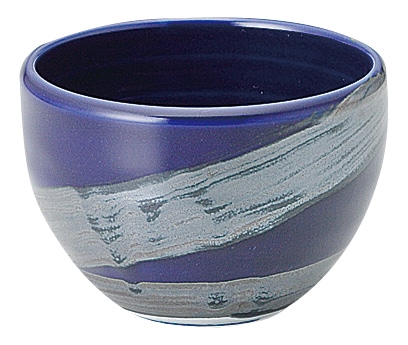 山万 銀彩ブルー ころころ碗 1個(ご注文単位1個)【直送品】