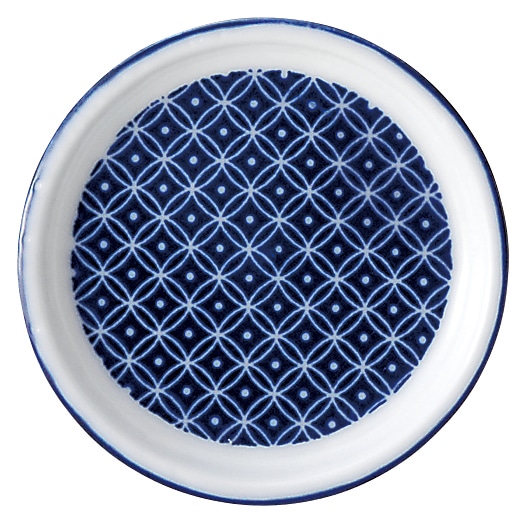 山万 古青藍 藍七宝 薬味皿 1個(ご注文単位1個)【直送品】