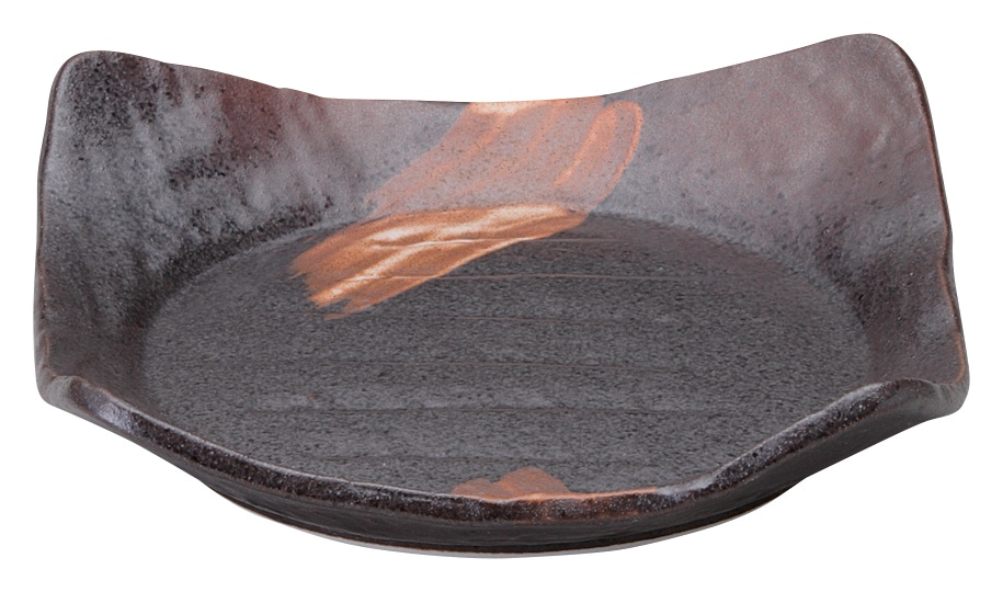 山万 白刷毛唐津　四方皿　大 1個（ご注文単位1個）【直送品】