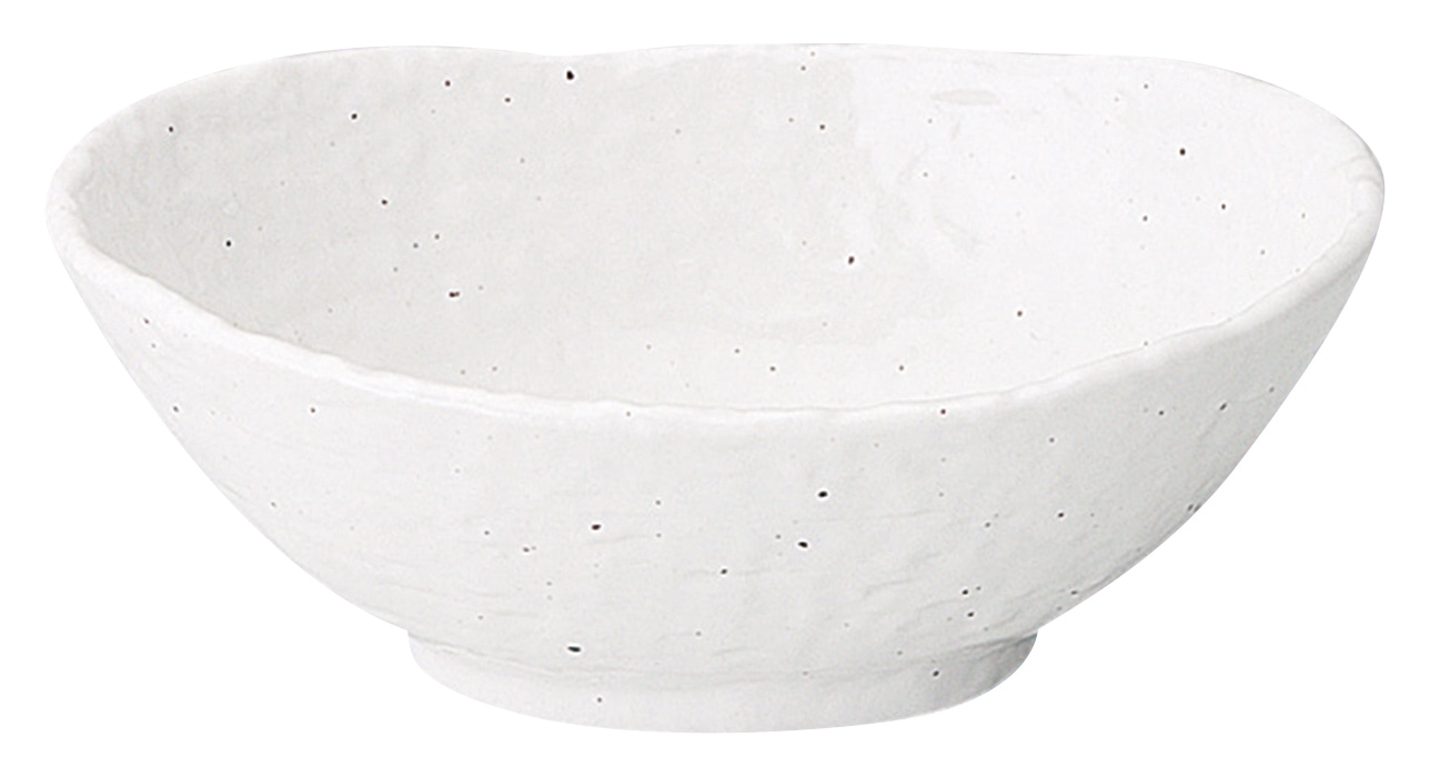 山万 新粉引　石目楕円鉢　中 1個（ご注文単位1個）【直送品】