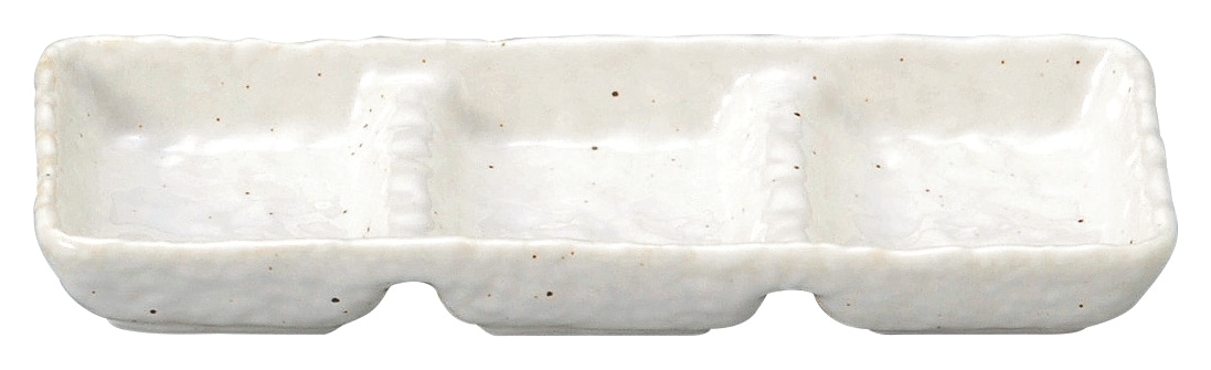 山万 新粉引　石目3品盛 1個（ご注文単位1個）【直送品】