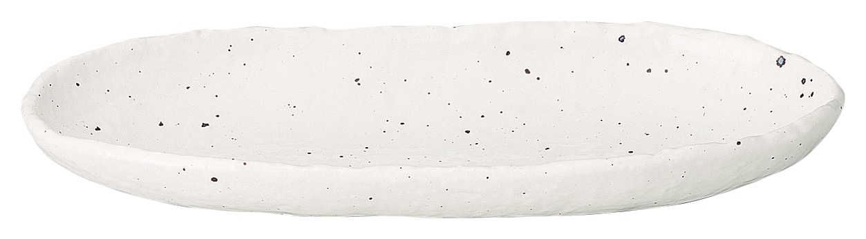 山万 新粉引　石目長皿　小 1個（ご注文単位1個）【直送品】