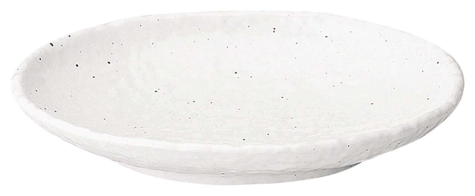 山万 新粉引　石目小判皿　大 1個（ご注文単位1個）【直送品】