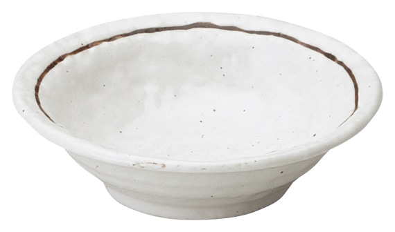 山万 粉引ライン　石目4.0鉢 1個（ご注文単位1個）【直送品】