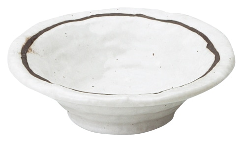 山万 粉引ライン　石目3.3鉢 1個（ご注文単位1個）【直送品】