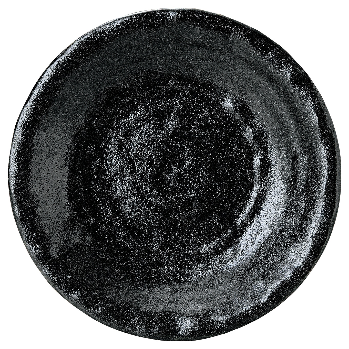 山万 ゆず黒耀　石目7.0皿 1個（ご注文単位1個）【直送品】