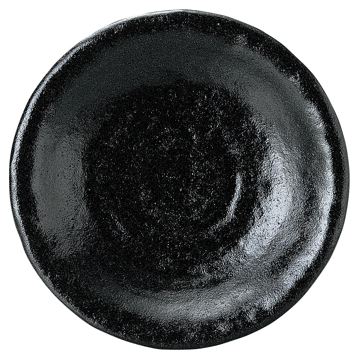 山万 ゆず黒耀　石目6.0皿 1個（ご注文単位1個）【直送品】