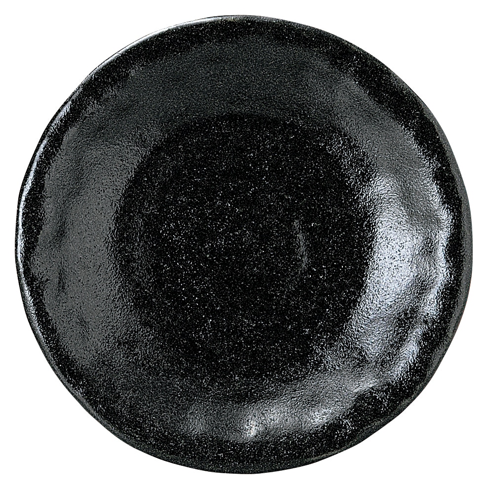 山万 ゆず黒耀　石目5.0皿 1個（ご注文単位1個）【直送品】