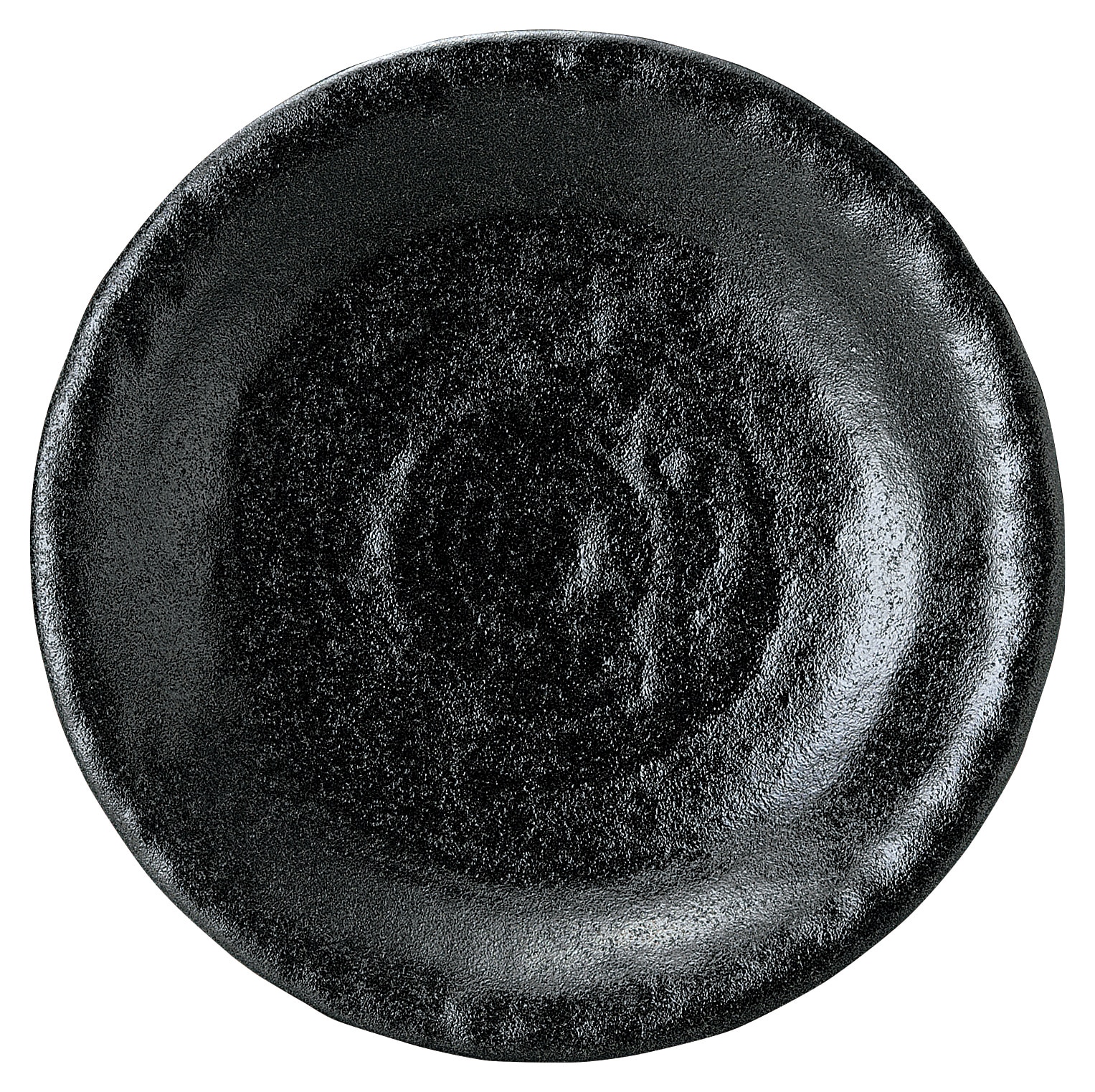 山万 ゆず黒耀　石目4.5皿 1個（ご注文単位1個）【直送品】