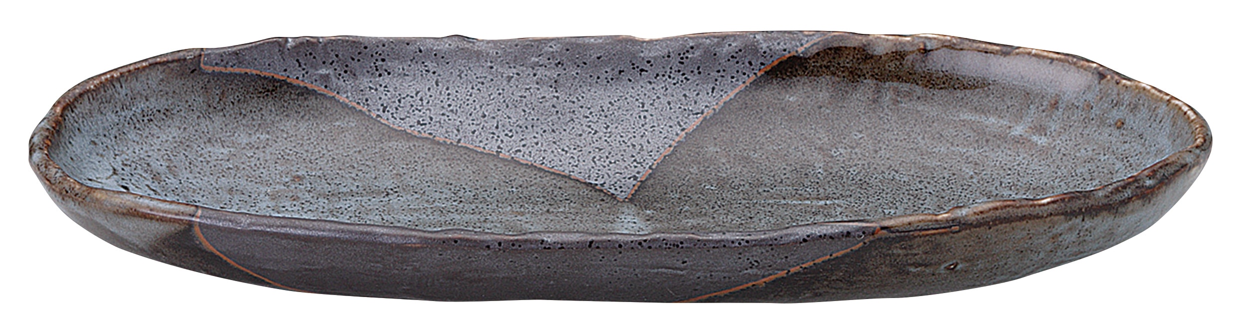 山万 山がすみ 石目長皿 大 1個(ご注文単位1個)【直送品】