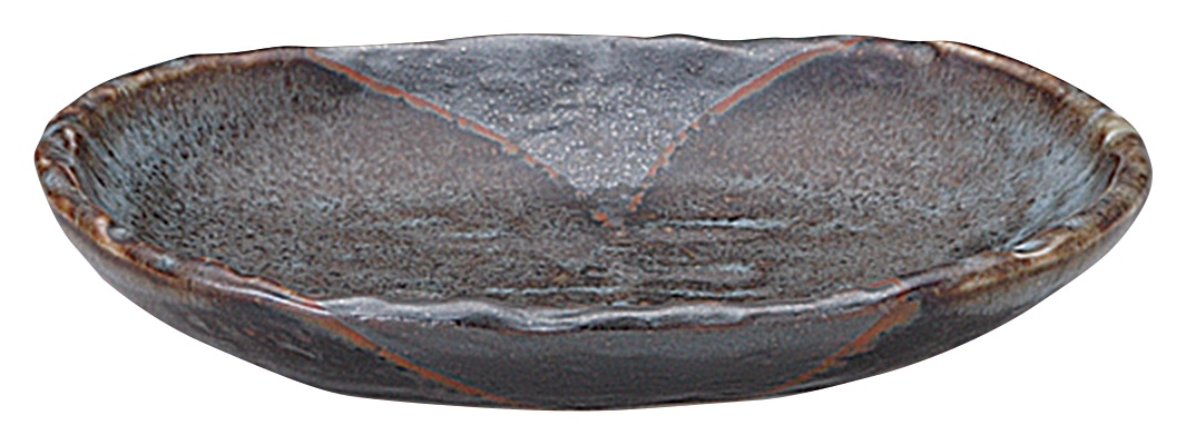 山万 山がすみ 石目長皿 小 1個(ご注文単位1個)【直送品】