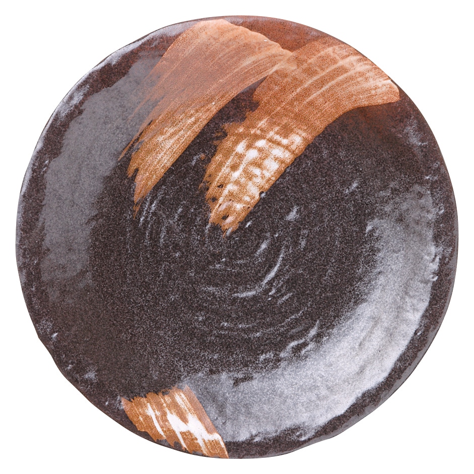 山万 白刷毛唐津　石目7.0皿 1個（ご注文単位1個）【直送品】