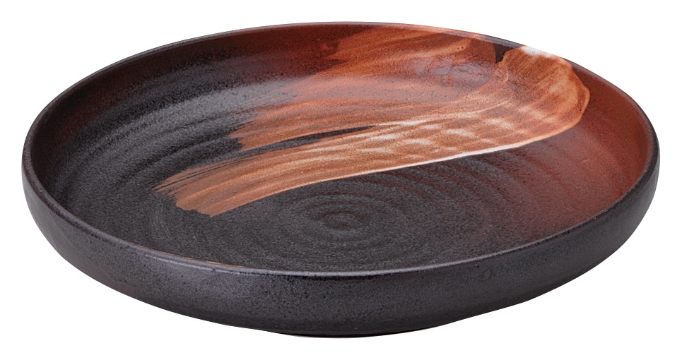 山万 白刷毛唐津　石目尺盛鉢 1個（ご注文単位1個）【直送品】