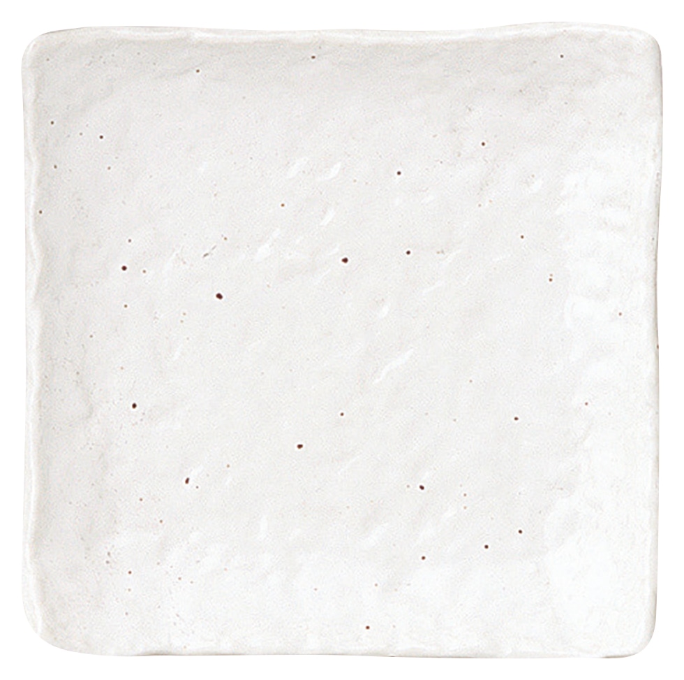 山万 新粉引　石目4.3正角皿 1個（ご注文単位1個）【直送品】